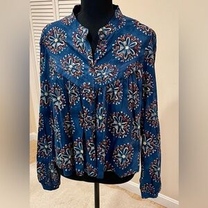 Scotch & Soda Navy Floral Blouse